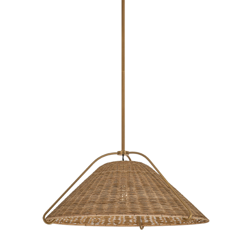 Troy Richard Pendant Patina Brass