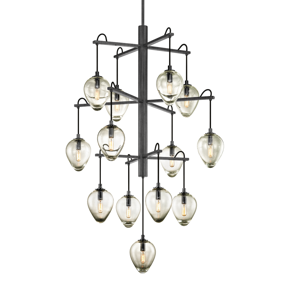 Troy Brixton Chandelier Graphite
