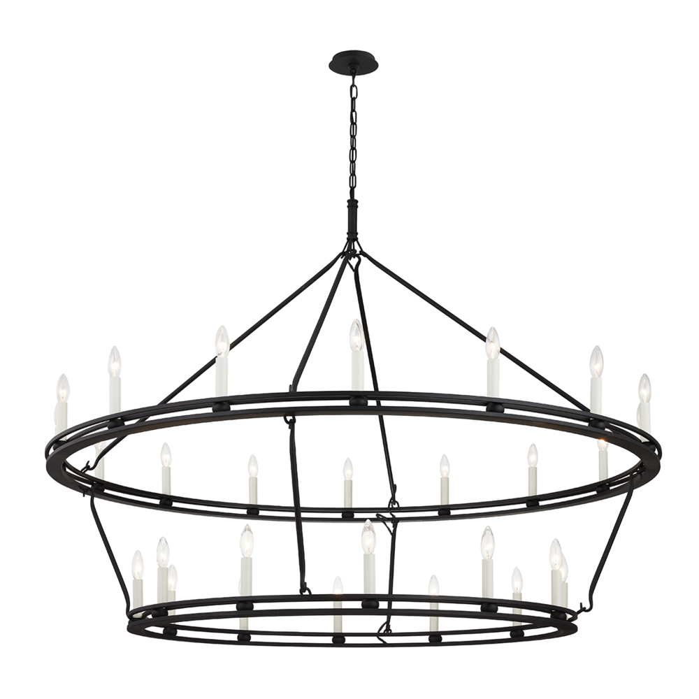 Troy Sutton Chandelier Textured Black