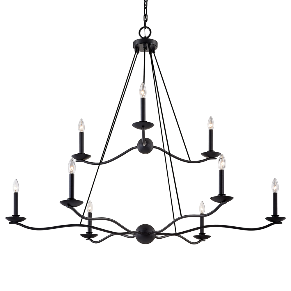 Troy Sawyer Chandelier Forged Iron