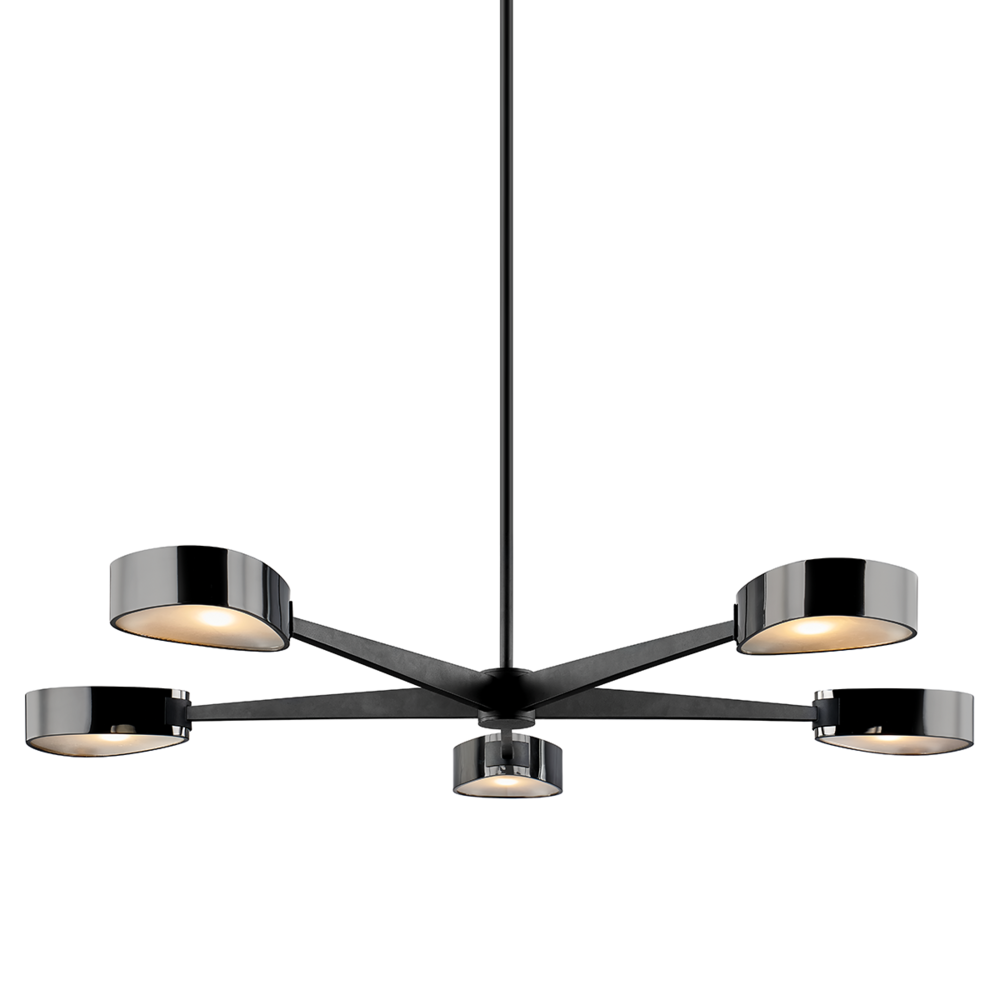 Troy Allisio Chandelier Textured Black