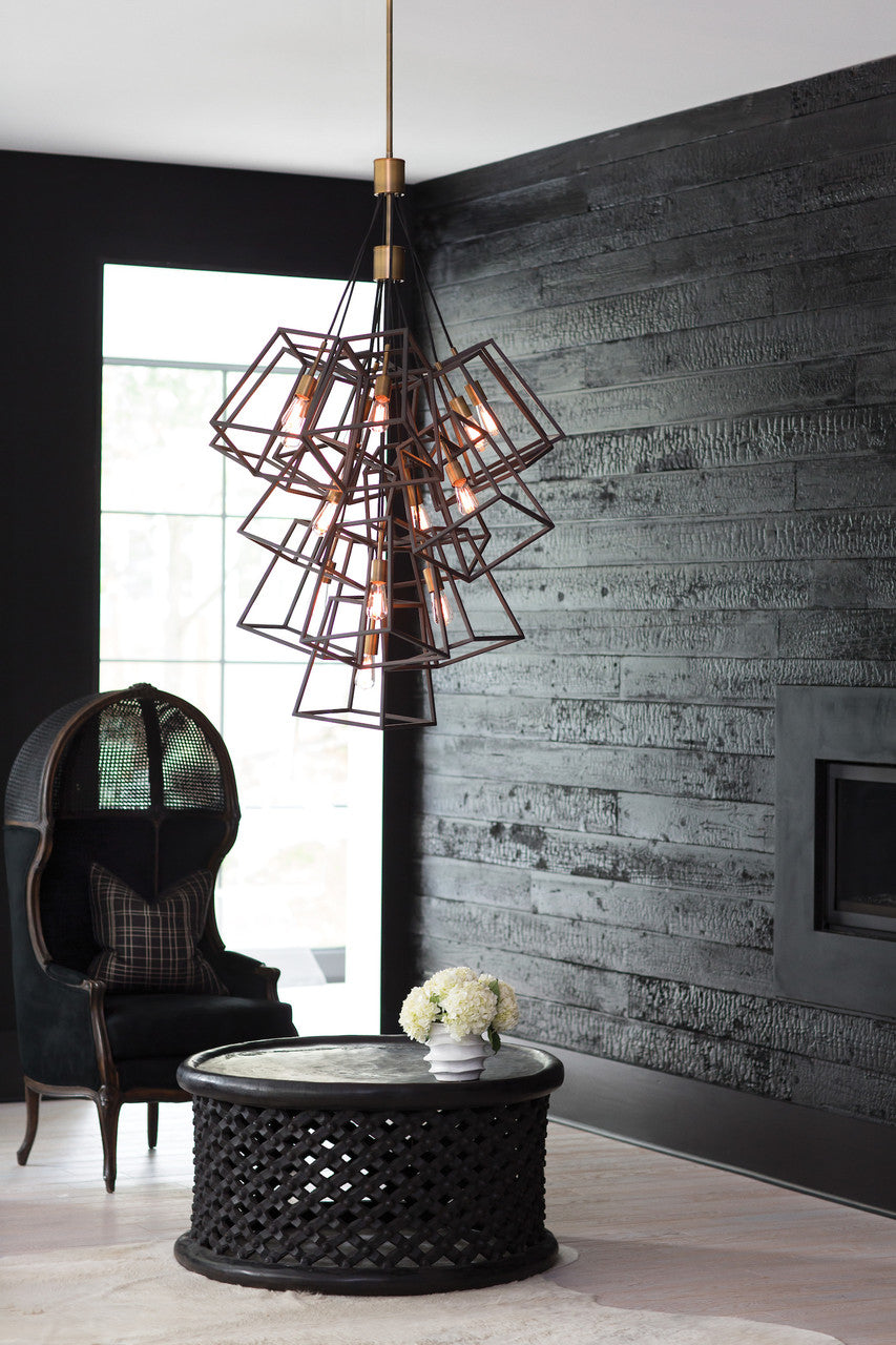 Hinkley Fulton Foyer Hall Pendant Gray, Steel, Aged Zinc