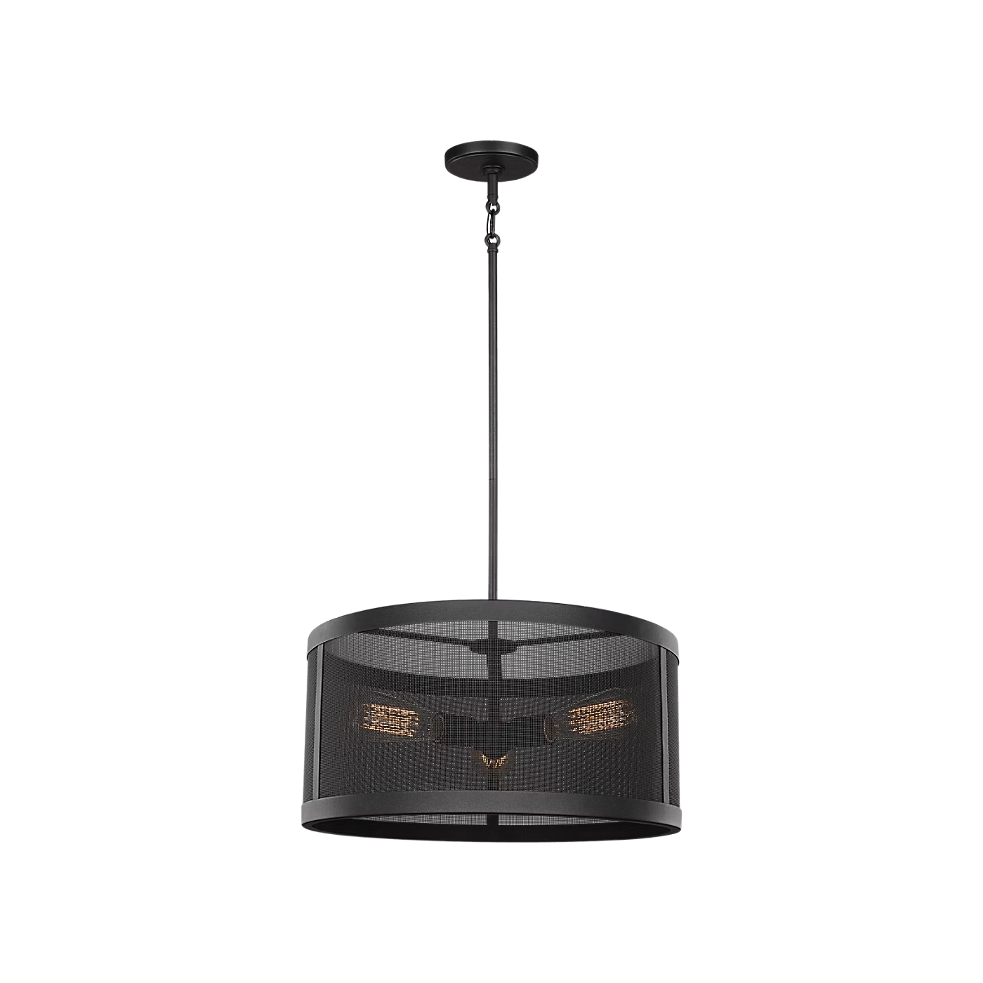 Visual Comfort Studio Gereon 3 Light Pendant Black