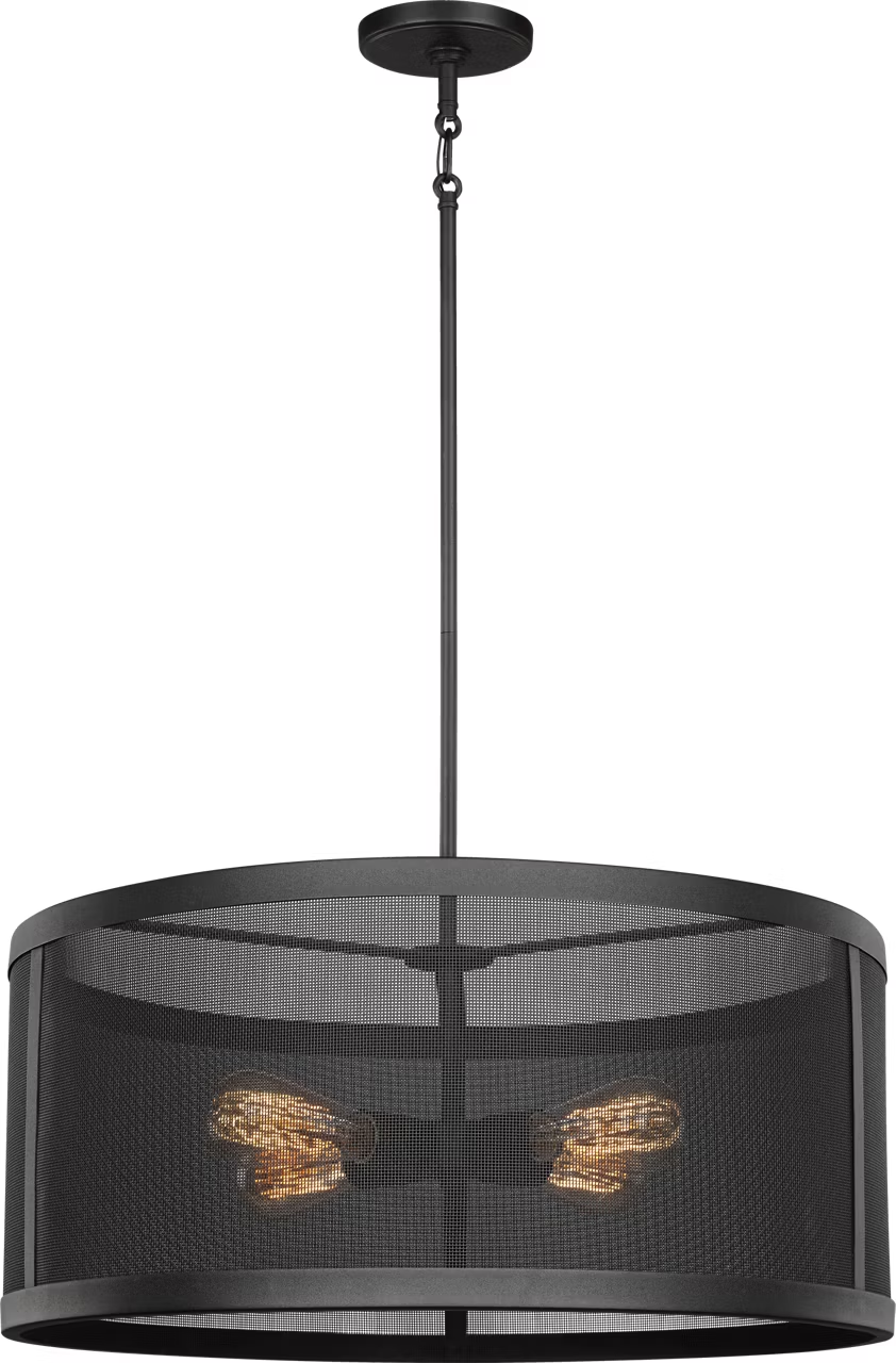Visual Comfort Studio Gereon 4 Light Pendant Black