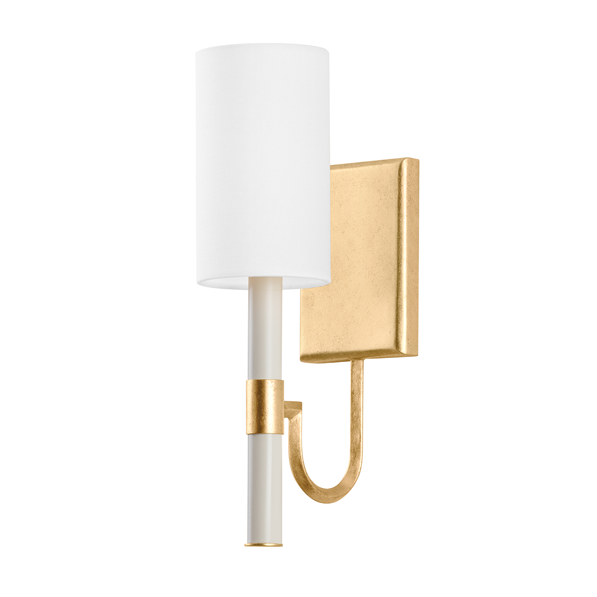 Troy Gustine Wall Sconce Vintage Gold Leaf