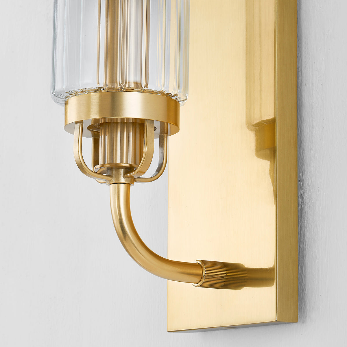 Hudson Valley Halifax Wall Sconce Aged Brass detail view 4