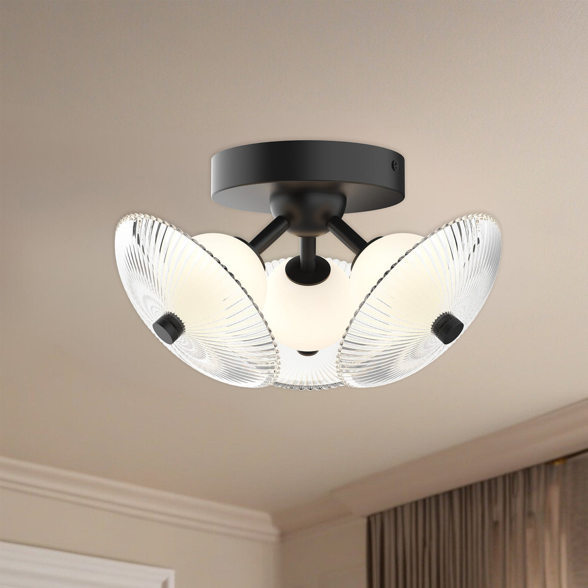 Hera 3-Head 12 in LED Flush Mount