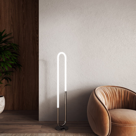Kuzco Lighting Inc Huron 52-in LED Floor Lamp Brushed Gold