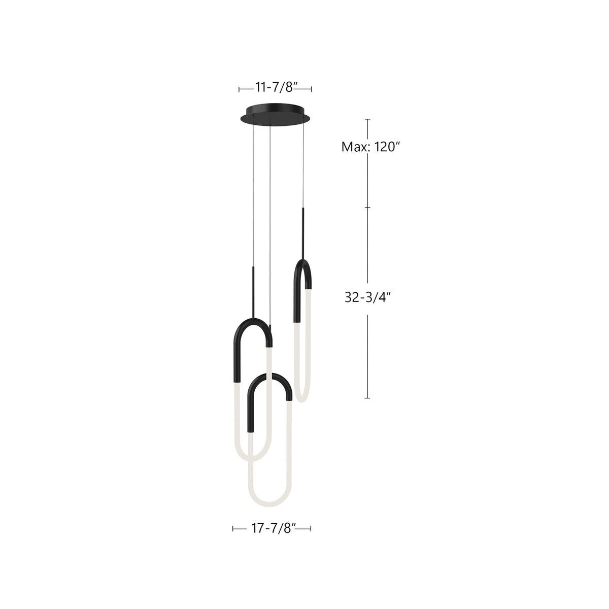 Huron 3-Head LED Multi-Pendant