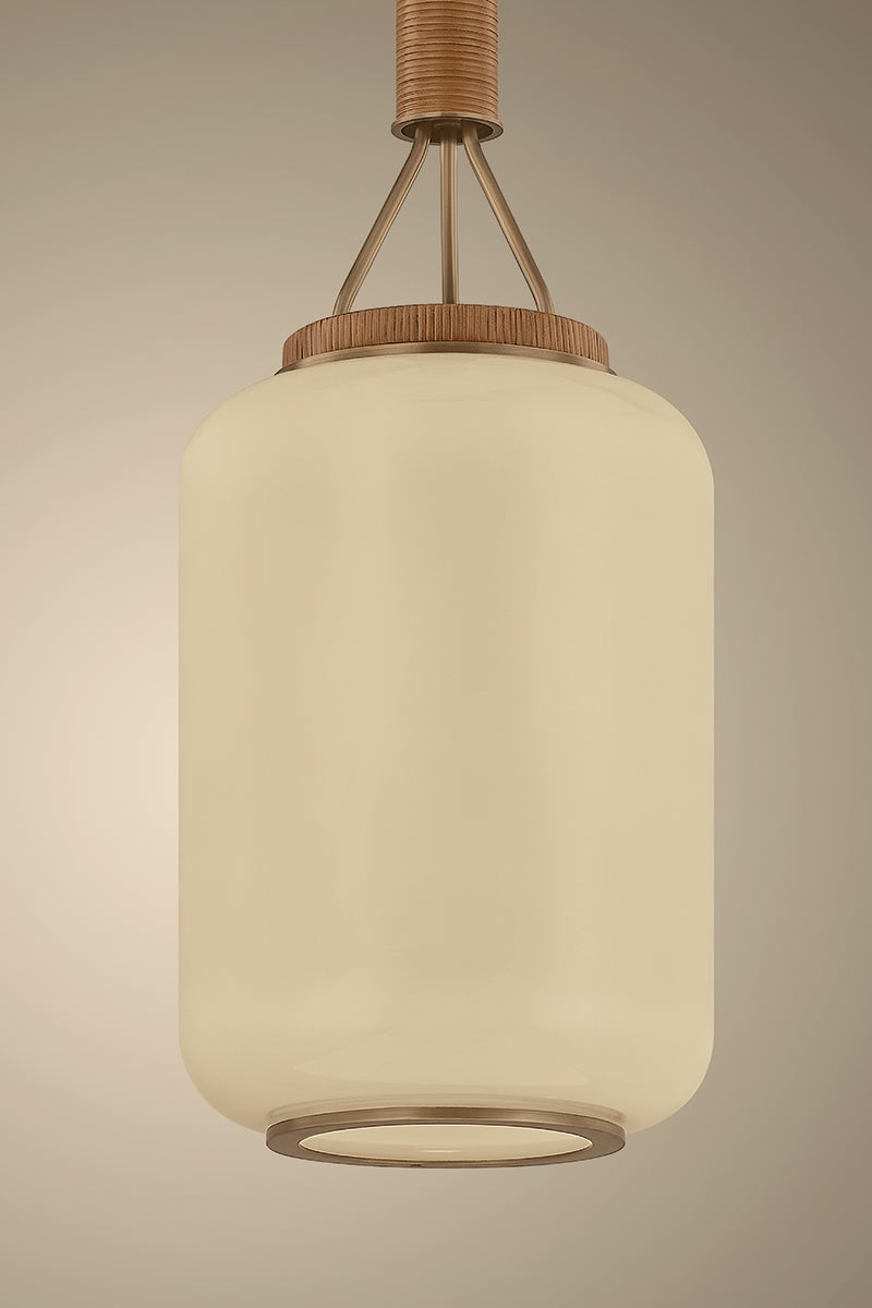 Troy Judson Outdoor Lantern Patina Brass Detail 2