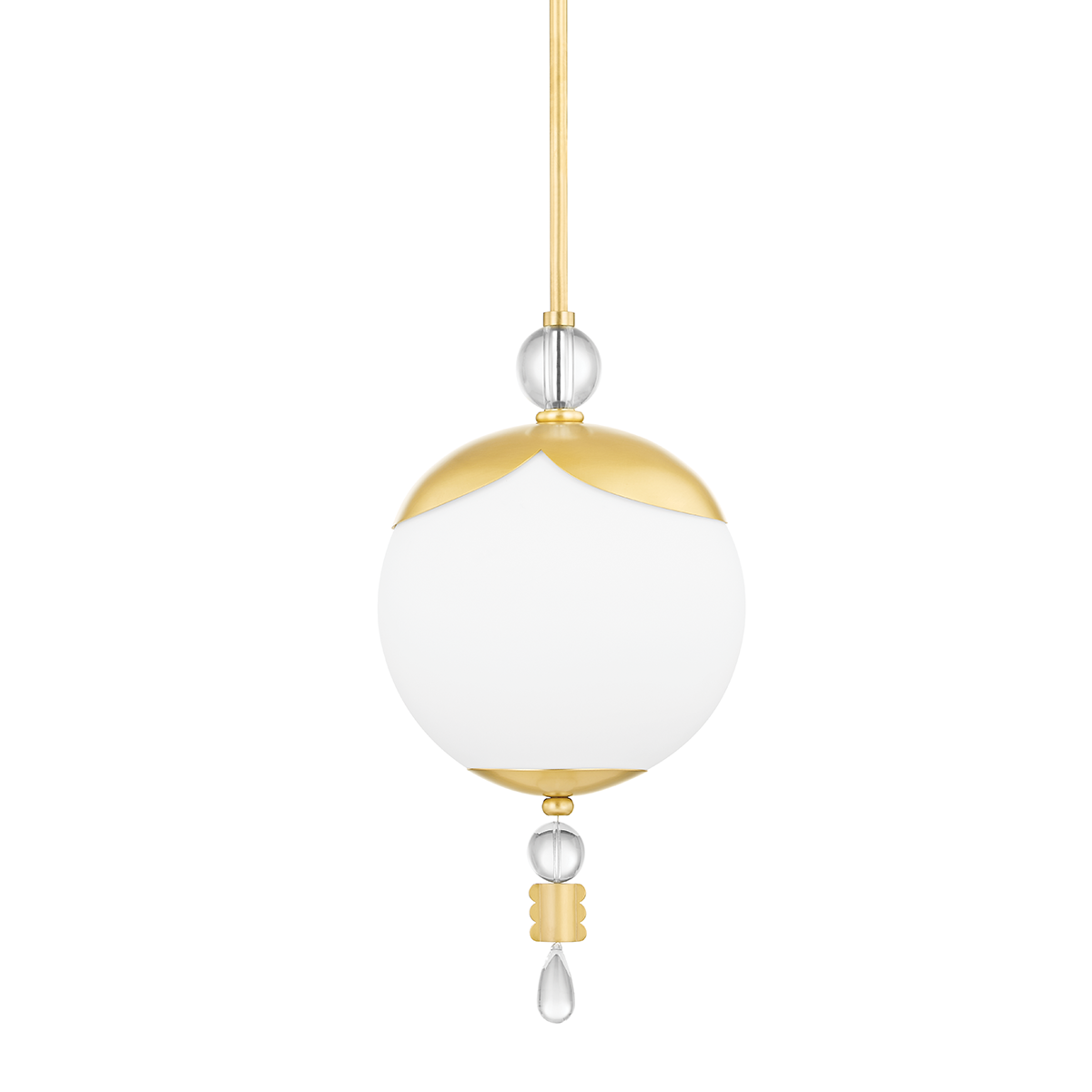 Hudson Valley Perla 10" Pendant Aged Brass