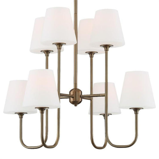 Crystorama Keenan Chandelier Vibrant Gold