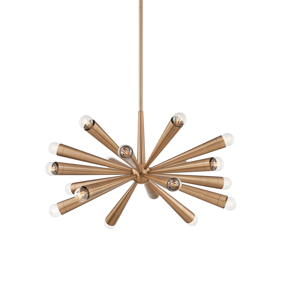 Troy Keanu Chandelier Patina Brass