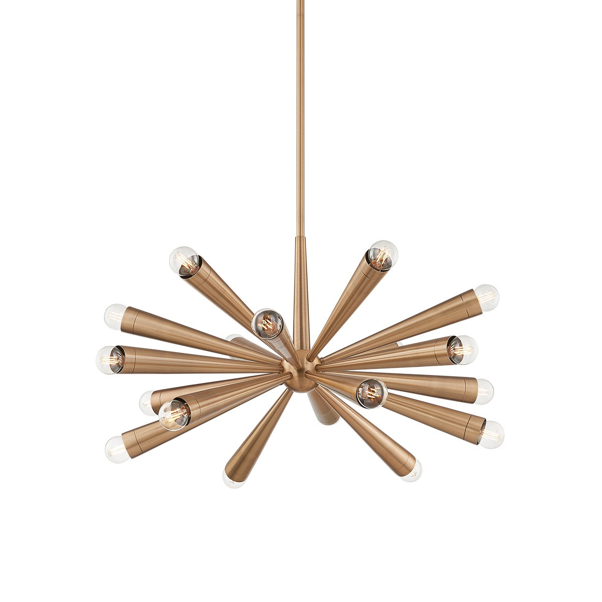 Troy Keanu Chandelier Patina Brass