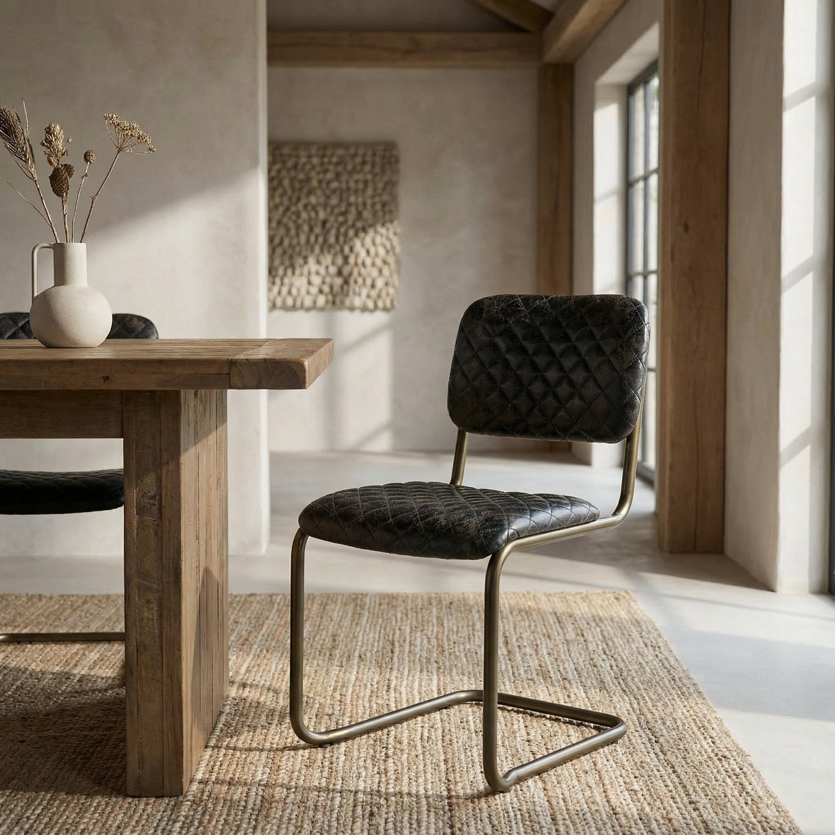 Noir 0037 Dining Chair styled in an interior setting