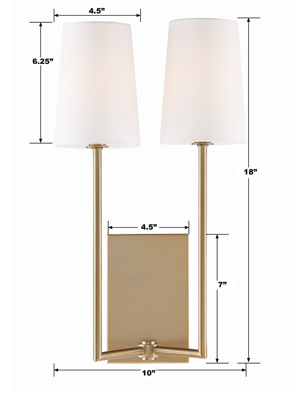 Lena 2 Light Wall Mount