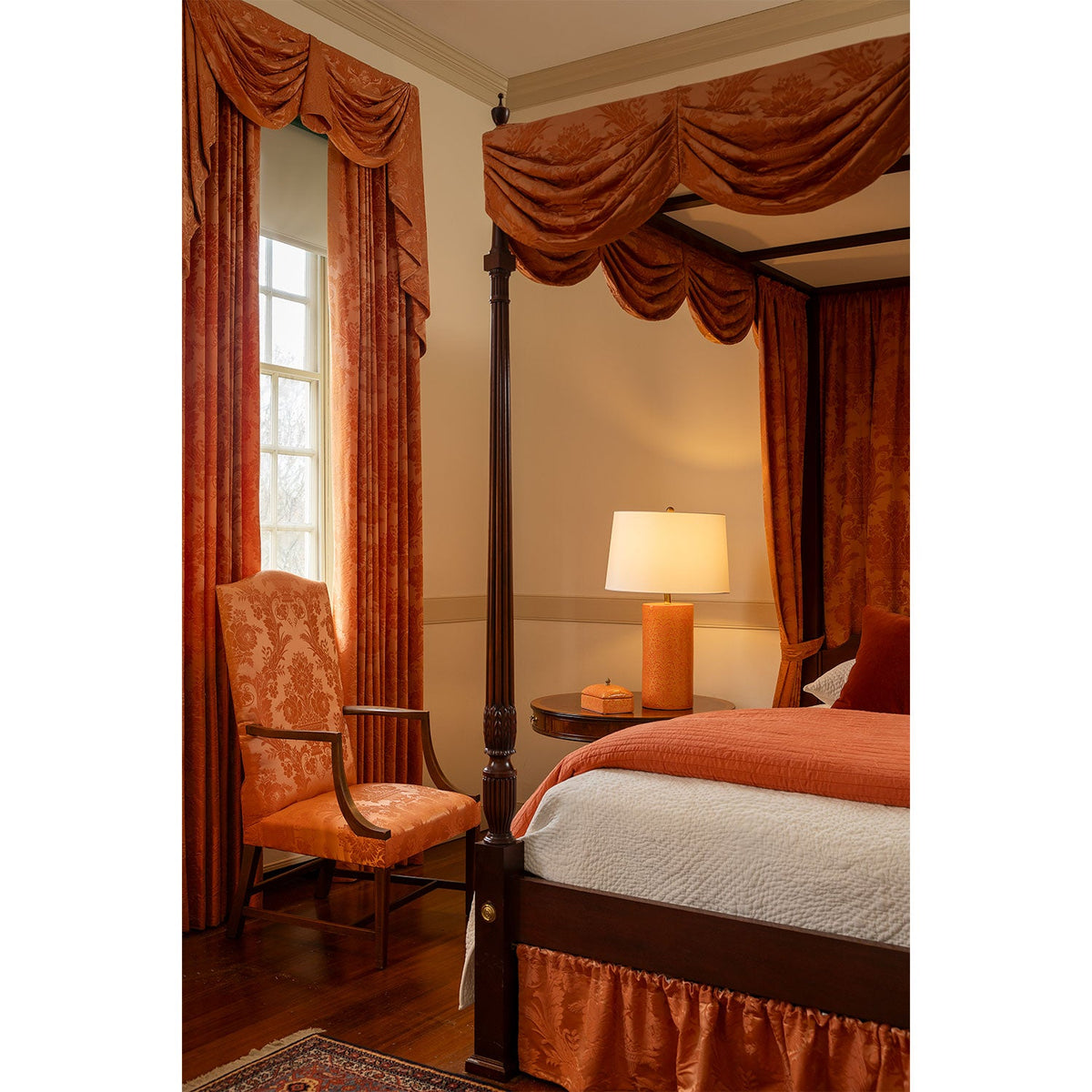 Port 68 Richmond Damask Lamp view 6