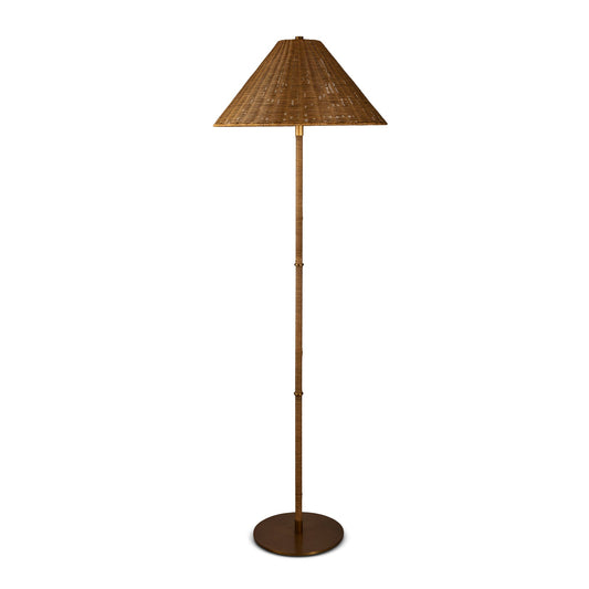 Port 68 Malibu Rattan Floor Lamp view 2