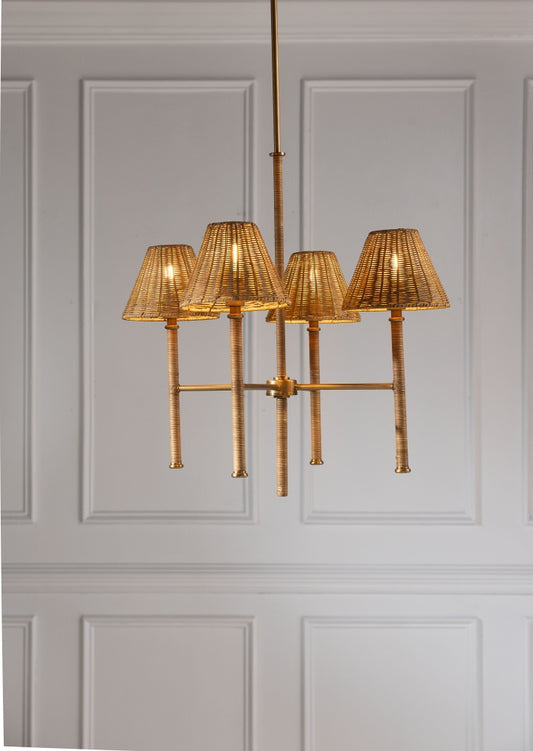 Port 68 Malibu Pendant Aged Brass view 2