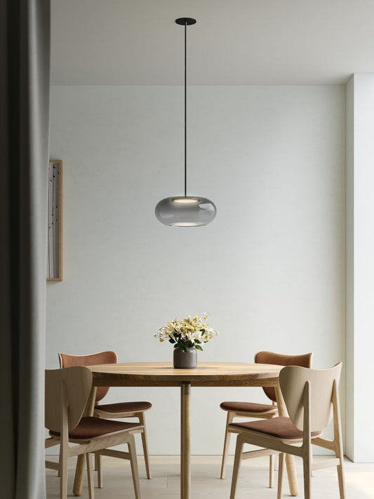 Kuzco Lighting Inc Trinity 14-in LED Pendant Black/Chrome