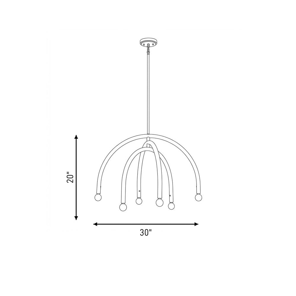 6 light chandelier in m100115 128