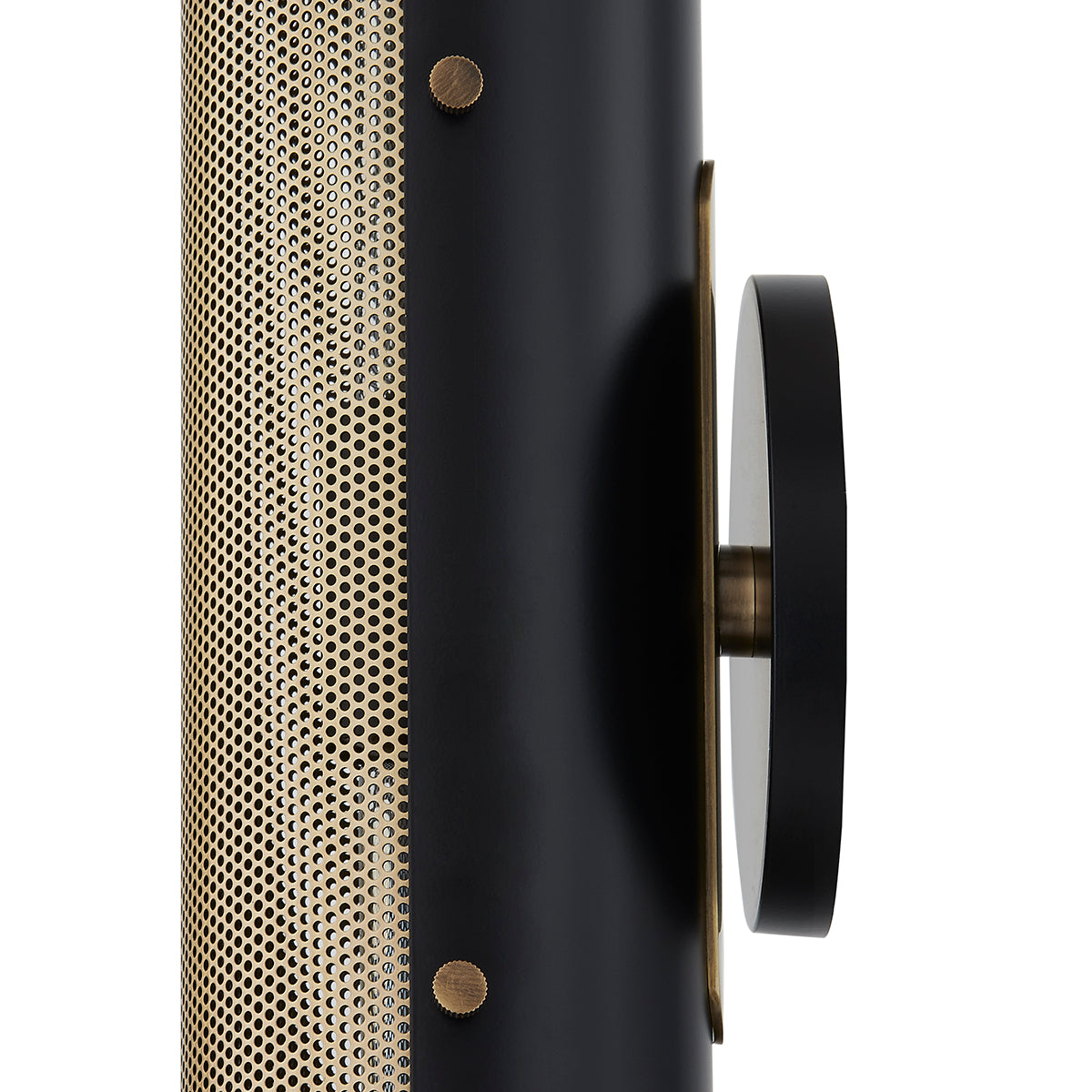 Troy Mikka Wall Sconce Patina Brass / Soft Black Detail 2