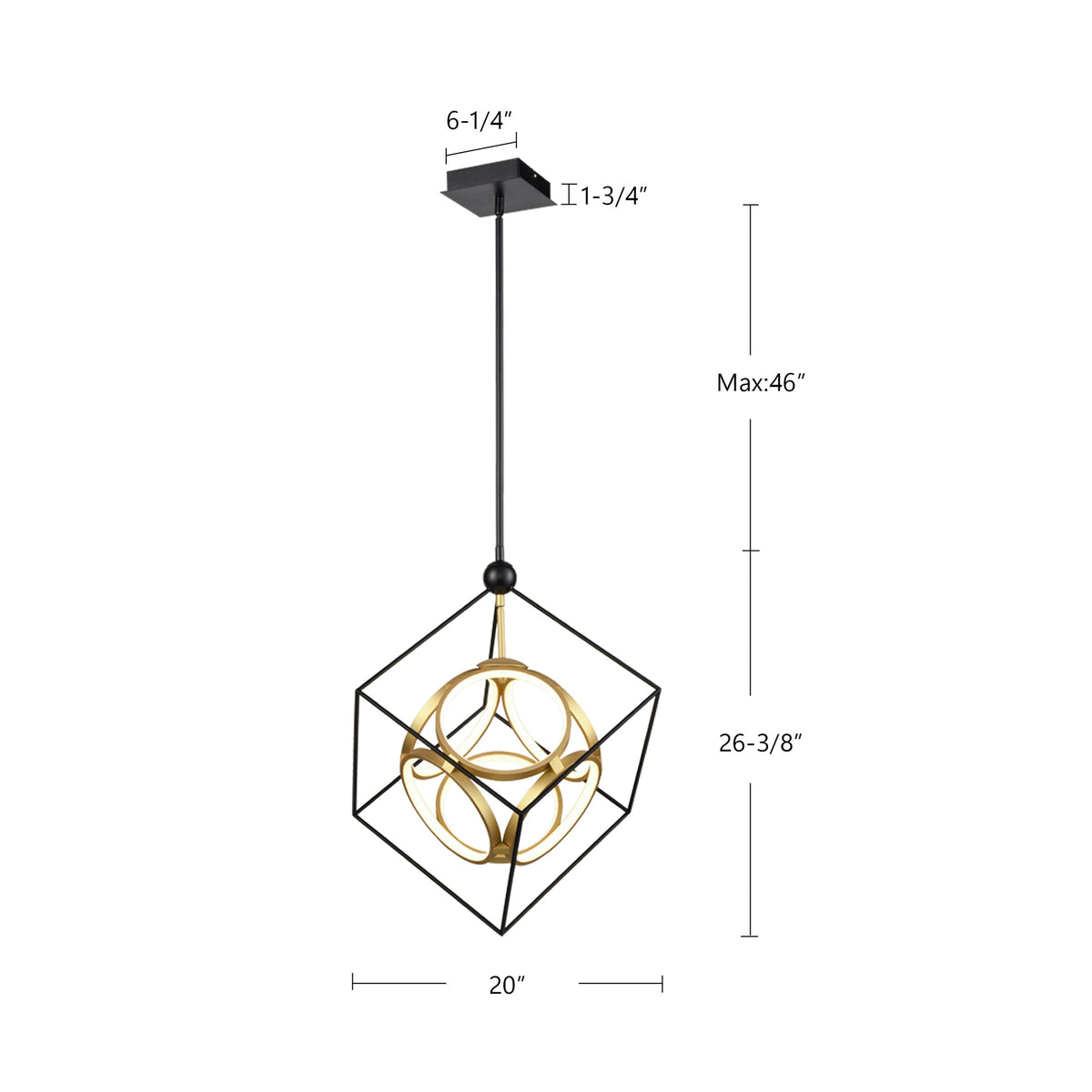 Monza 20" LED Chandelier