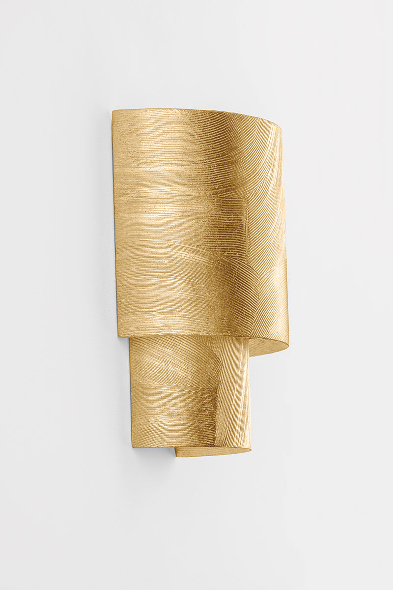 Hudson Valley Moray 2-Light Wall Sconce Vintage Gold Leaf detail view 10