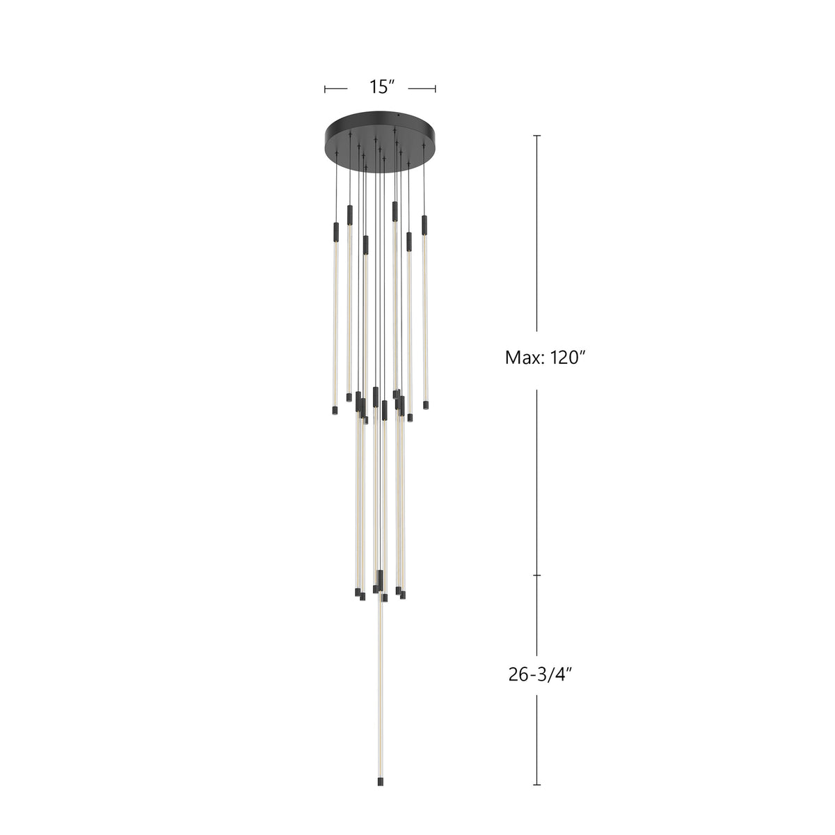 Motif 27" 13-Head LED Multi Pendant