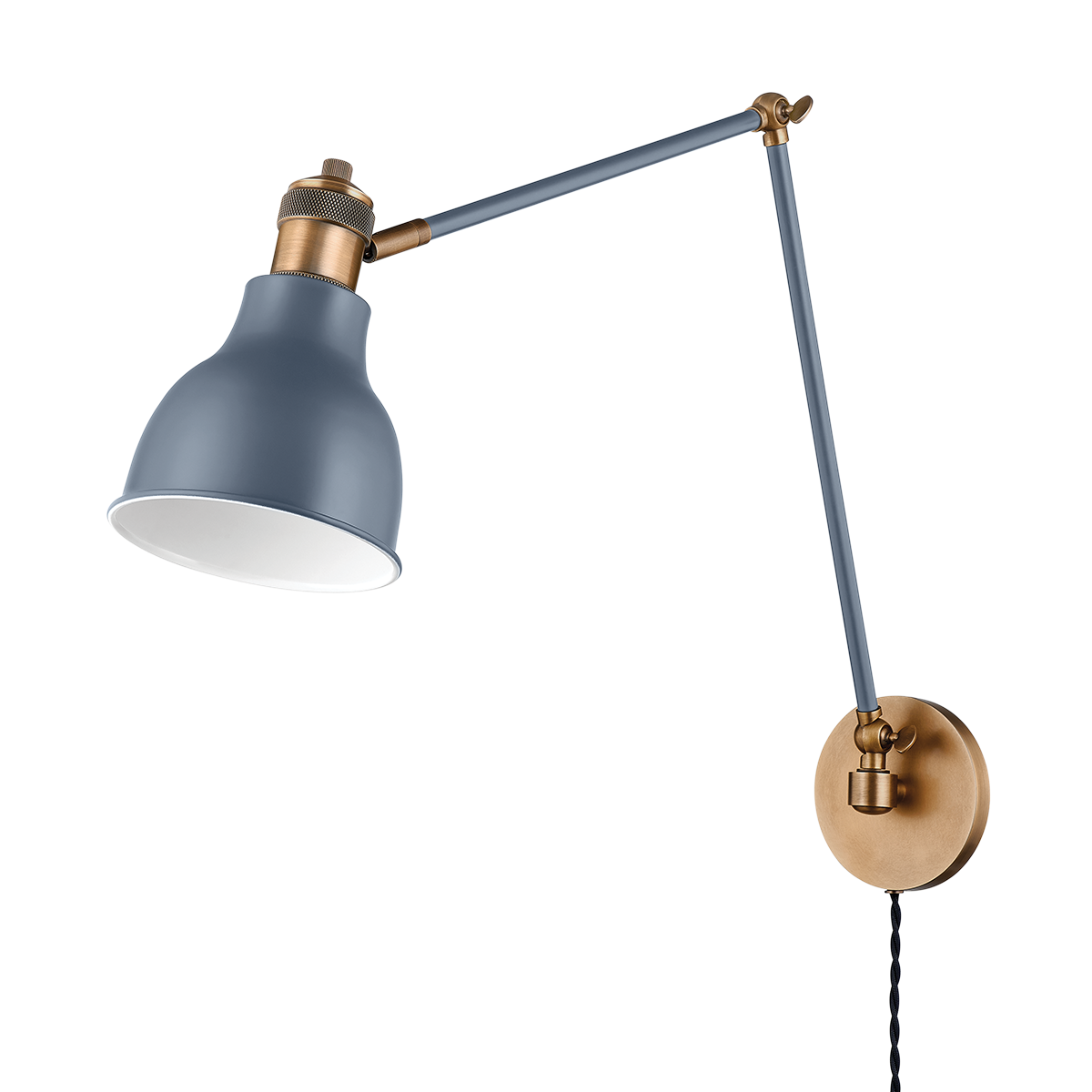 Troy Makin Plug-in Sconce Patina Brass