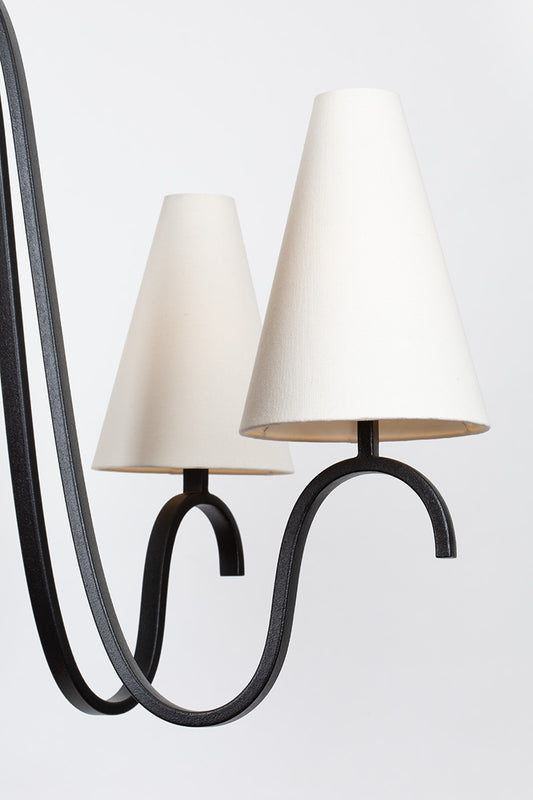 Troy Melor Chandelier Forged Iron Detail 1
