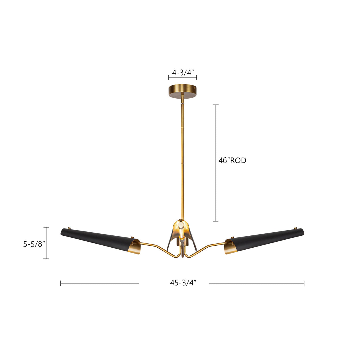 Osorio 46" Slim LED Chandelier