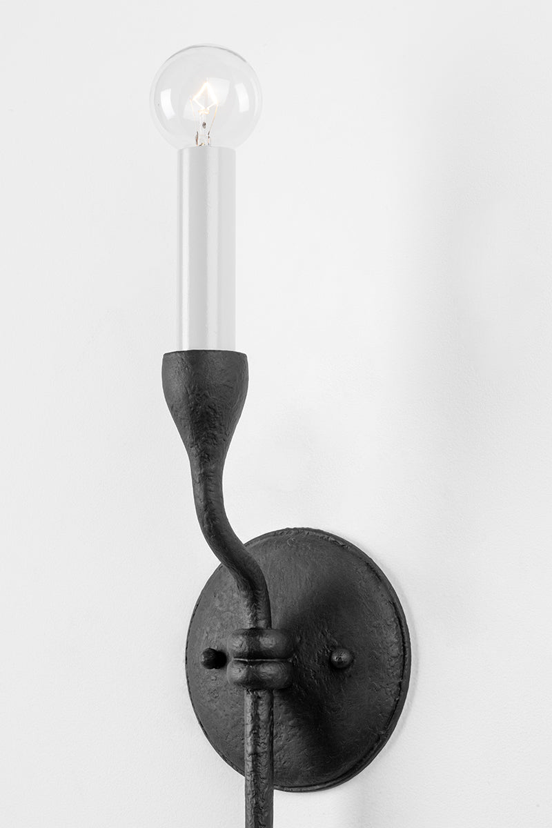 Troy Orson Wall Sconce Black Iron Detail 2