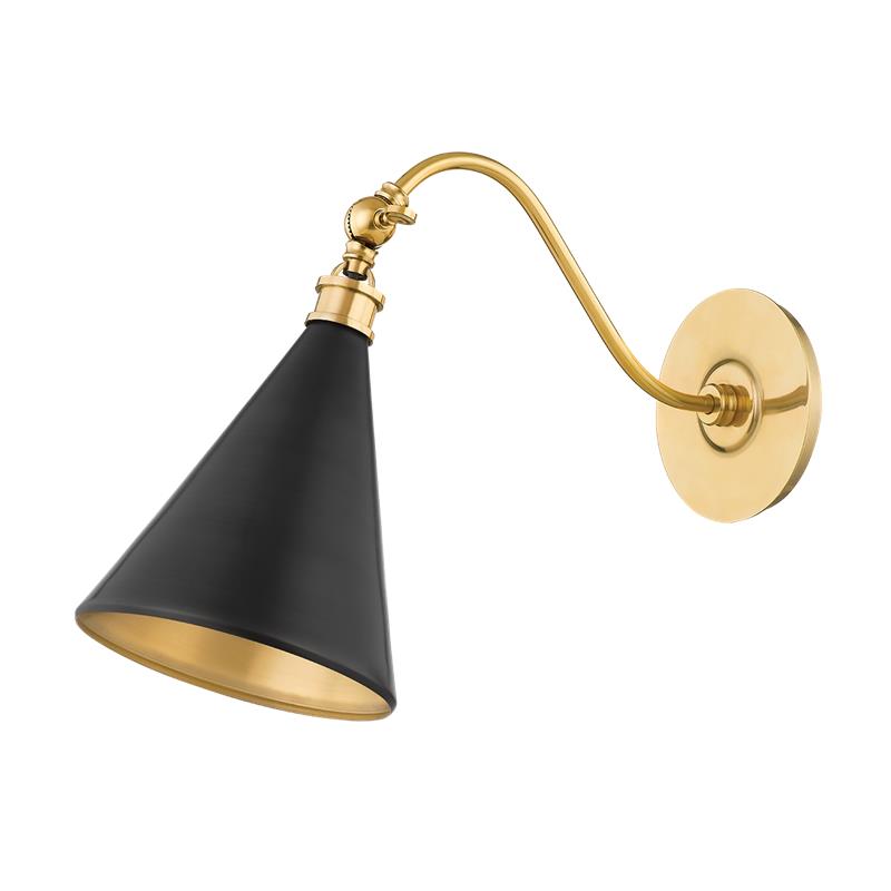 Hudson Valley Osterley Wall Sconce Aged Brass, Antique Distressed Bronze