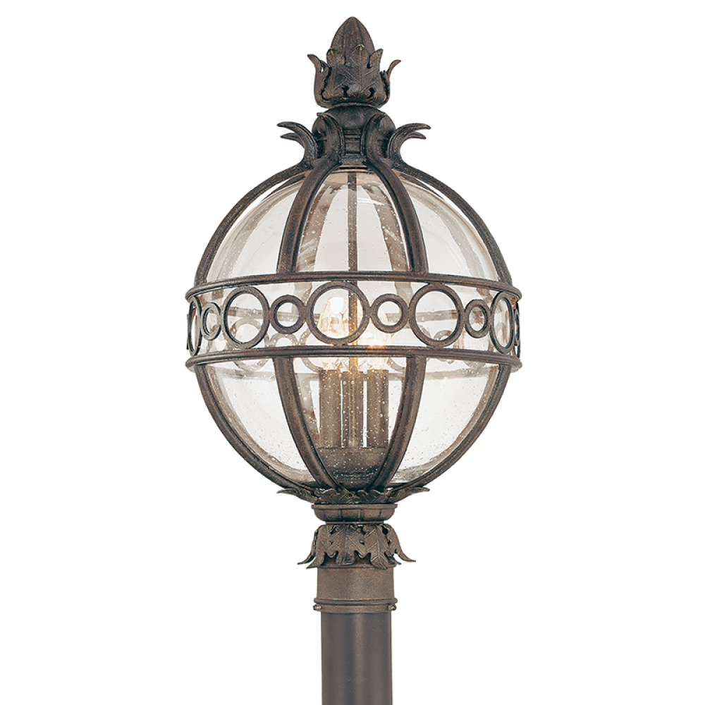 Troy Campanile Post Mount French Iron