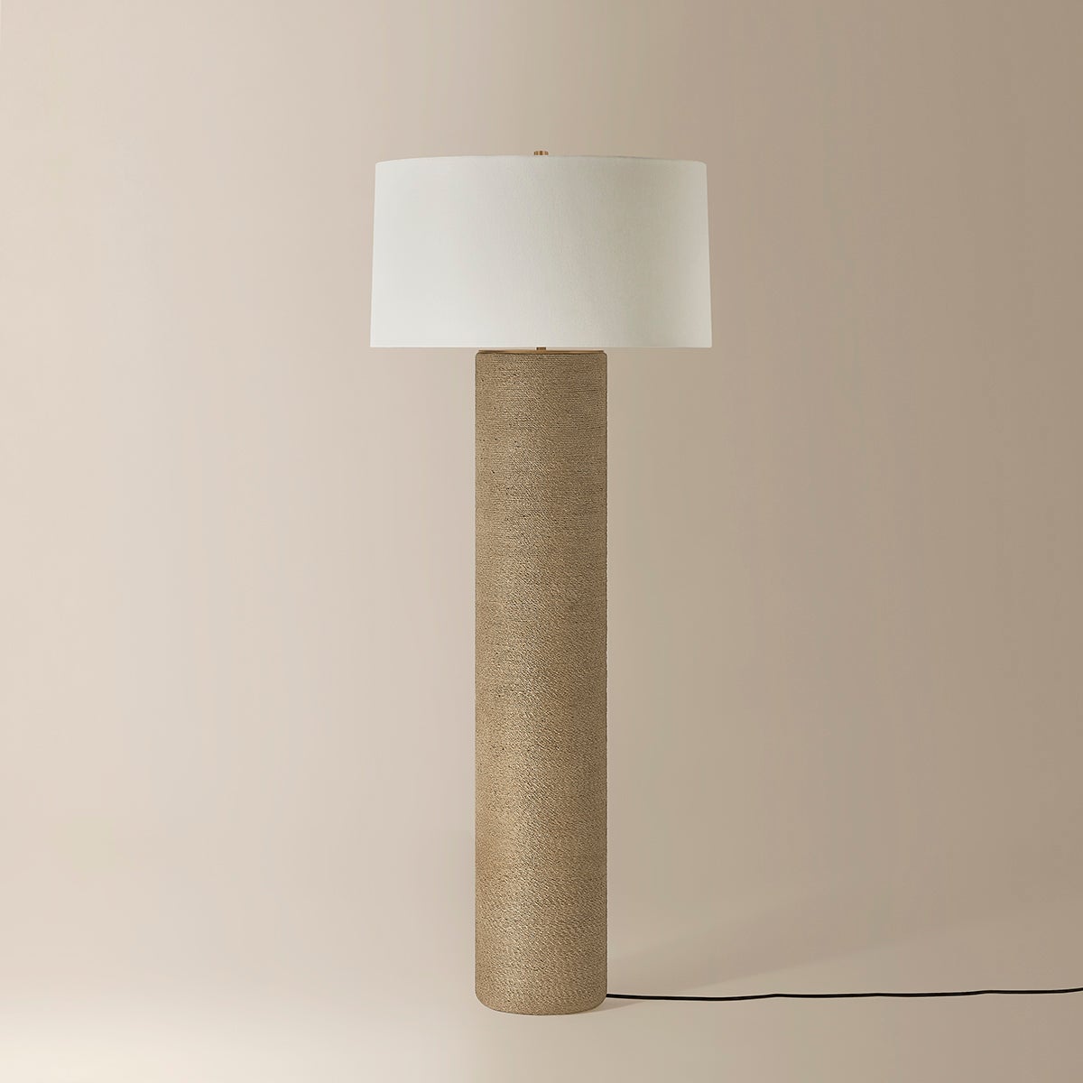 Troy Roan Floor Lamp Patina Brass Detail 2