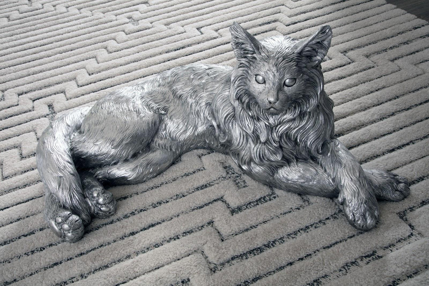 Laying Cat Sculpture