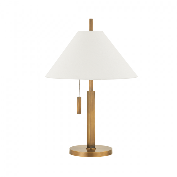 Troy Clic Table Lamp Patina Brass