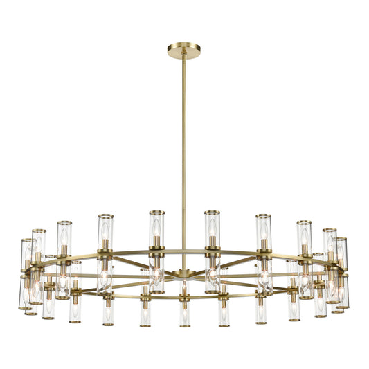 Alora Lighting Revolve 42 Light Chandelier Polished Nickel