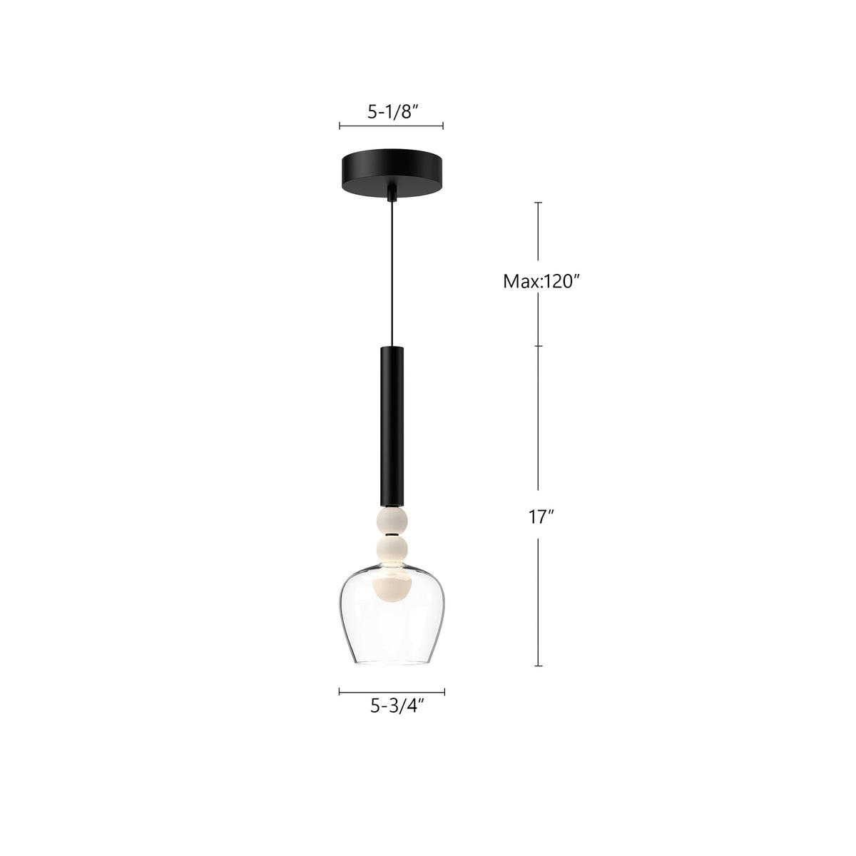 Rise 6" LED Pendant