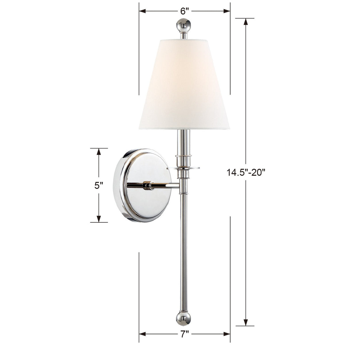 Riverdale 1 Light Wall Mount