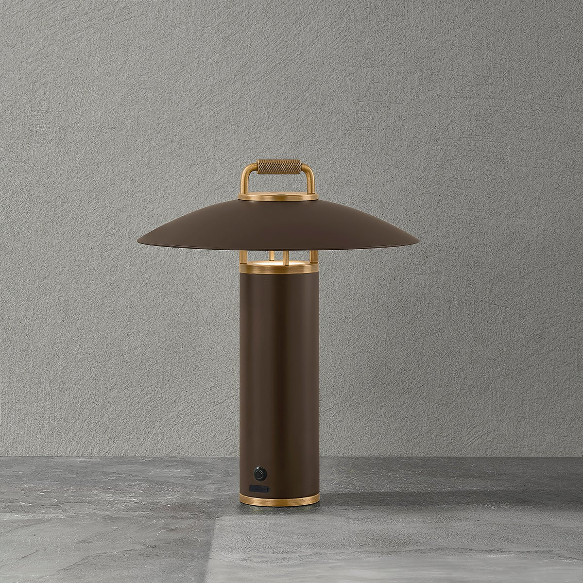 Troy Birk Table Lamp Patina Brass / Bronze Detail 4