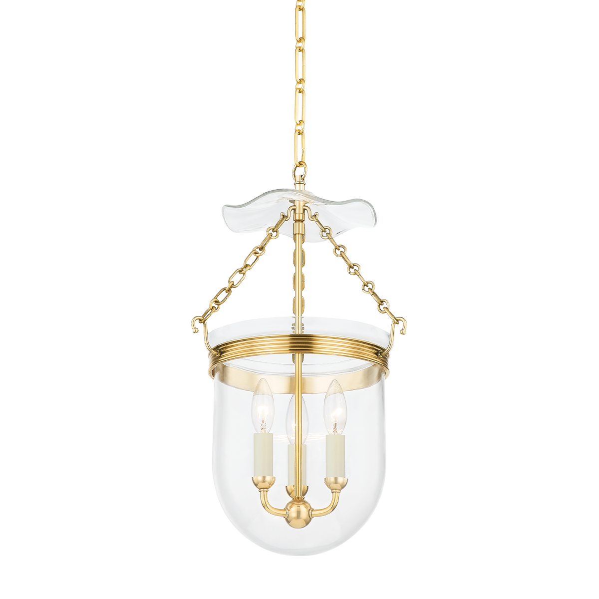 Hudson Valley Rousham Lantern Aged Brass