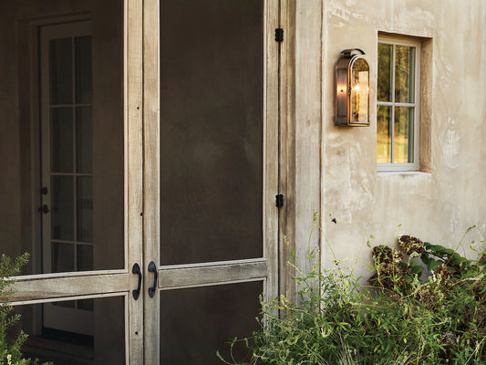 Hinkley Rowley Outdoor Wall Lantern Light Antique Brass
