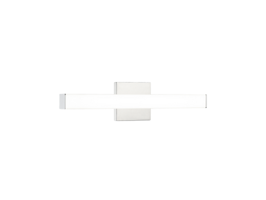 Matteo Lighting Karadene 1-Light LED Vanity Light in Chrome, 17.5"W (S03218CH)