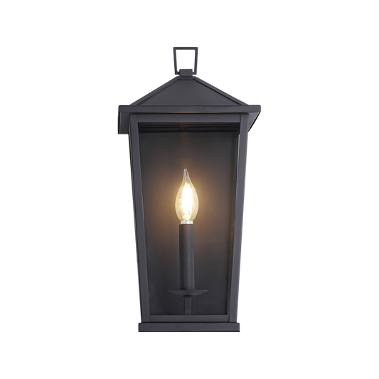 Matteo Lighting Ingress 17" Outdoor Wall Lantern in Matte Black (S11901MB) – alternate view