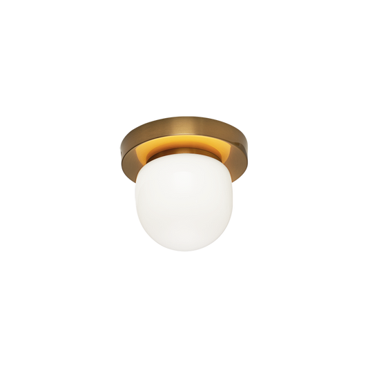 Matteo Lighting Pizzazz 5" Wall Sconce in Aged Gold Brass (S14501AG) – alternate view