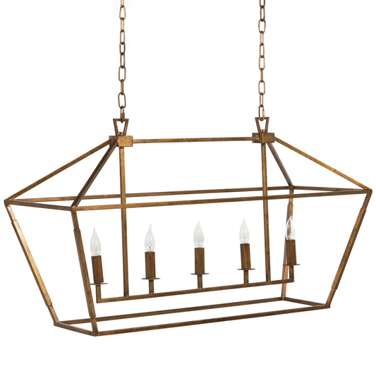 Adler 5 Light Traditional Gold Chandelier