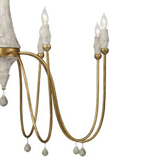 Clay 8 Light Vintage Chandelier