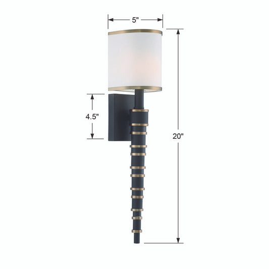Sloane 1-Light Vibrant Gold Wall Sconce
